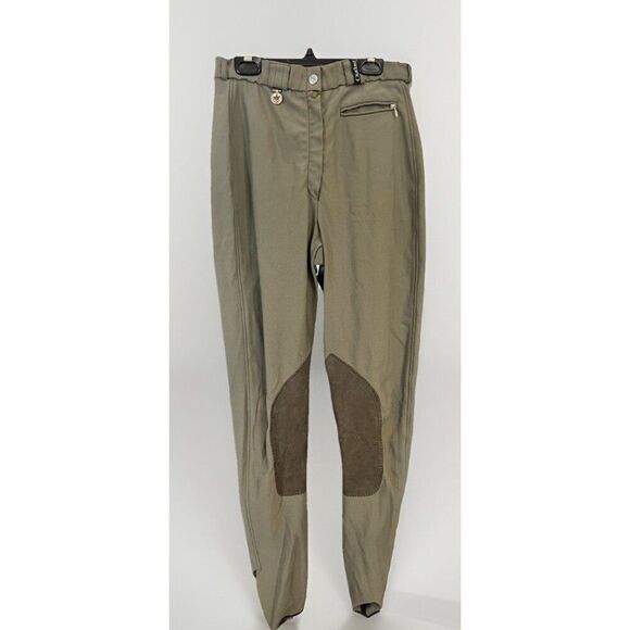 Pikeur womens Tan w/ Leather Breeches w/ Ankle Closure-26L🐴.       Z - Picture 1 of 10